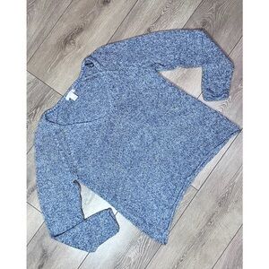 H&M Loose Knit Marbled Blue Sweater